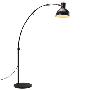 vidaXL Lampa stojąca, 25 W, czarna, 150 cm, E27 - Lampy stojące - miniaturka - grafika 1