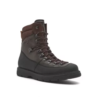 BOSS Skórzane buty trekkingowe Jacob_Boot_grrb - Buty trekkingowe męskie - miniaturka - grafika 1