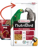 Karma dla ptaków - VERSELE-LAGA NutriBird P15 Original - granulat dla dużych papug 1kg - miniaturka - grafika 1