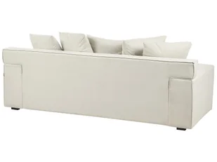 Sofa 3-osobowa welurowa złamana biel VISKAN Lumarko! - Sofy i kanapy - miniaturka - grafika 5