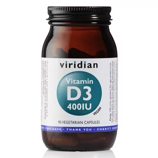 Viridian Witamina D3 400IU 90 kapsułek - Witaminy i minerały - miniaturka - grafika 1