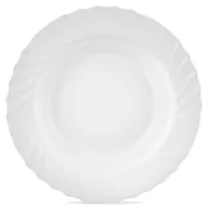 Talerze - Talerz obiadowy głęboki szklany biały LUNA 22.5cm 350ml ORION 129579 - miniaturka - grafika 1
