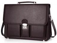 Teczki i aktówki - Solome, Aktówka Wexford, Brązowa - miniaturka - grafika 1