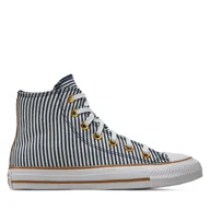 Trampki damskie - Trampki Converse Chuck Taylor All Star Herringbone Stripe A07232C Niebieski - miniaturka - grafika 1