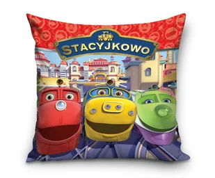 Carbotex Poszewka Stacyjkowo 001 40x40 cm 03739 - Pościel dla dzieci - miniaturka - grafika 1
