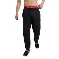 Spodenki męskie - Champion Męskie spodnie dresowe z zamkniętym dnem lekkie spodnie dresowe z dżerseju, Czarny, 4XL - miniaturka - grafika 1