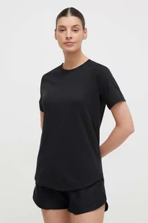 Koszulki sportowe damskie - Hummel t-shirt treningowy Vanja kolor czarny - grafika 1