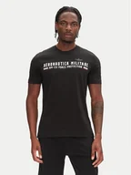 Koszulki męskie - Aeronautica Militare T-Shirt 251TS1942J538 Czarny Regular Fit - miniaturka - grafika 1