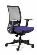 Fotele i krzesła biurowe - Fotel biurowy, ergonomiczny, Anggun - M, navyblue, czarny - miniaturka - grafika 1