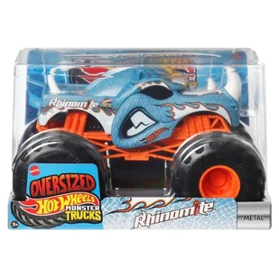 Hot Wheels Monster Trucks Oversized Duży Pojazd Samochodzik 1:24 Rhinomite 3+ - Samochody i pojazdy dla dzieci - miniaturka - grafika 1