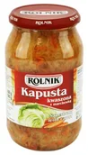 Mieszanki warzywne, sałatki - Rolnik Kapusta kwaszona z marchewką 900 ml - miniaturka - grafika 1