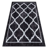 Dywany - Dywan do prania MIRO 51639.806 Trellis kratka antypoślizgowy - czarny 160x220 cm - miniaturka - grafika 1
