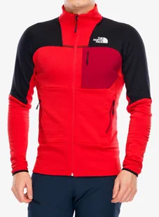 Bluza rozpinana The North Face Stormgap Powergrid Jacket - high risk red/tnf black - Bluzy sportowe męskie - miniaturka - grafika 1