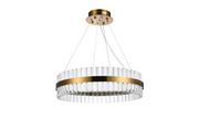 Lampy sufitowe - Żyrandol glamour Francesca AZ5261 LED 37W okrągła mosiądz - miniaturka - grafika 1