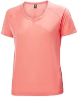 Koszulki i topy damskie - Helly Hansen Helly-Hansen Damska koszulka z napisem Pace różowy koralowy (Hot Coral) S 62967 - miniaturka - grafika 1