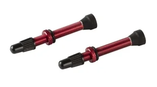 Zawór Tubeless Ready x2 aluminiowy do systemu bezdętkowego UST czerwone - Opony rowerowe - miniaturka - grafika 1