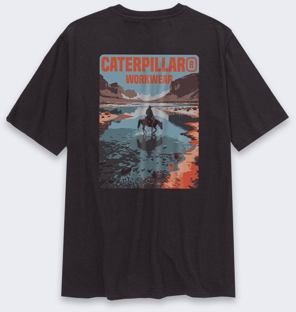 Carhartt Koszulka Caterpillar Workwear BLACK