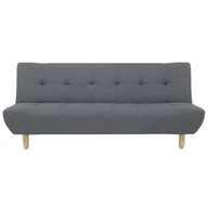 Sofy i kanapy - Beliani Sofa trzyosobowa tapicerowana ciemnoszara ALSTEN - miniaturka - grafika 1