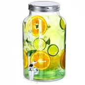 Saturatory - Słój do napojów z kranikiem szklany 6,2 l kod: O-139606 - miniaturka - grafika 1