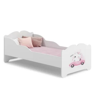 Łożko dziecięce ANNA z materacem 140x70 Kot - Łóżka dla dzieci i młodzieży - miniaturka - grafika 1