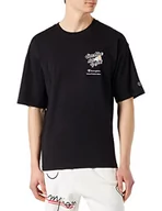 Koszulki męskie - Champion Męski t-shirt Rochester 1919 Graphic Gallery z okrągłym dekoltem, rozmiar S, czarny, rozmiar L, czarny, L - miniaturka - grafika 1