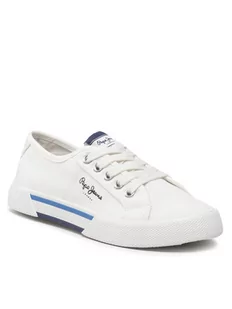 Pepe Jeans Tenisówki Brady Boy Basic PBS30527 Biały - Buty dla chłopców - miniaturka - grafika 1