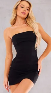 PRETTYLITTLETHING SUKIENKA OŁÓWKOWA CZARNA 40 EKL - Sukienki - miniaturka - grafika 1