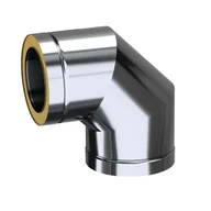Akcesoria kominkowe - Adam Dw Kolano 150 90° - miniaturka - grafika 1
