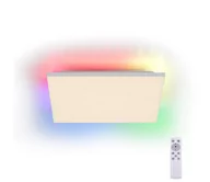 Lampy sufitowe - Leuchten Direkt 15561-16-LED RGB Ściemniany plafon CONRAD 27W/230V+ pilot - miniaturka - grafika 1