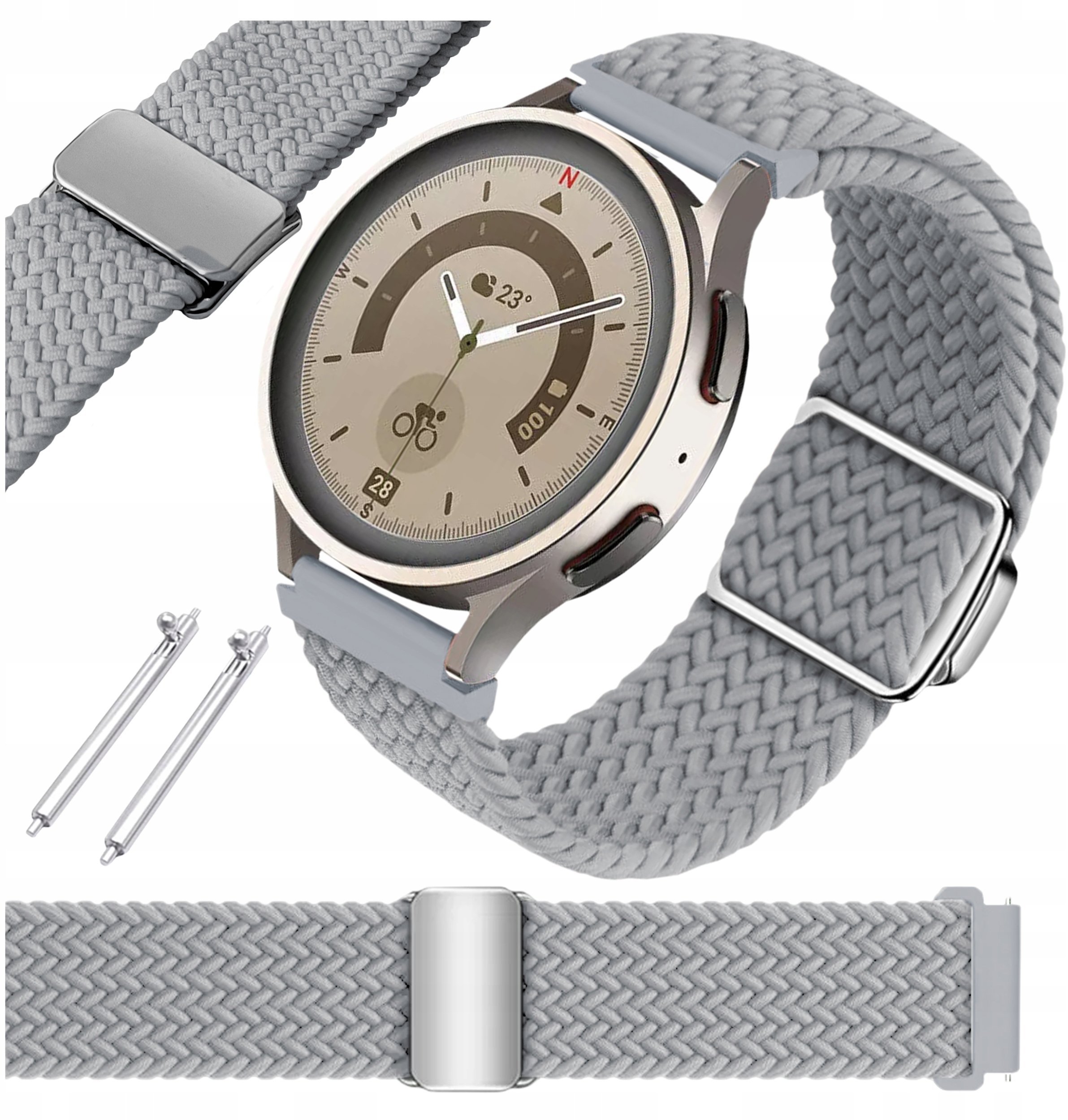 4kom.pl Pasek ChronSmarta do Samsung Galaxy Watch 4 5 6 7 40mm 42mm 46mm Classic Pro Wzór 06