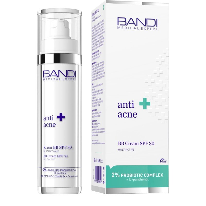 Bandi Medical Expert Anti Acne Krem BB, SPF30, Multiaktywny