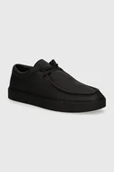 Półbuty męskie - Calvin Klein półbuty skórzane HM0HM01531 męskie kolor czarny APRON LACE UP LTH - miniaturka - grafika 1
