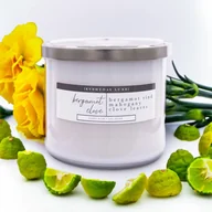 Świece - Sojowa świeca zapachowa 3 knoty w szkle Colonial Candle 411 g Bergamotka Goździk - miniaturka - grafika 1