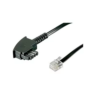 Goobay R ohne Kennzeichnung TEL TAE-F 300 UNI BLACK 3m 4040849685354 - Kable miedziane - miniaturka - grafika 1