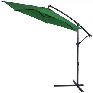 Parasol ogrodowy zielony​alu Ø300cm + pokrowiec UV50+ - Parasole ogrodowe - miniaturka - grafika 1