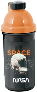 Paso Bidon Szkolny pomarańczowo-czarny NASA 550ml - Bidony dla dzieci - miniaturka - grafika 1