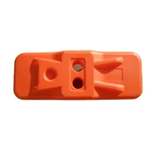 Pachołki i taśmy ostrzegawcze - Mobilna podstawa ogrodzenia, 600 x 250 x 140 mm - miniaturka - grafika 1