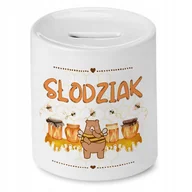 Skarbonki - Skarbonka Z Misiem Miś Słodki na Prezent z Nadrukiem ze Zdjęciem + Opakowanie na prezent (wzór 01) - miniaturka - grafika 1