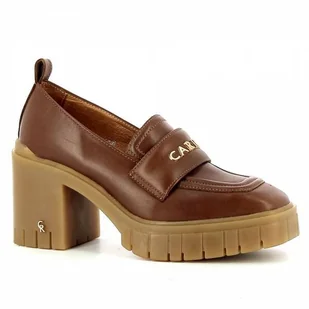 Brązowe mokasyny damskie CARINII - Carinii - Mokasyny damskie - miniaturka - grafika 1
