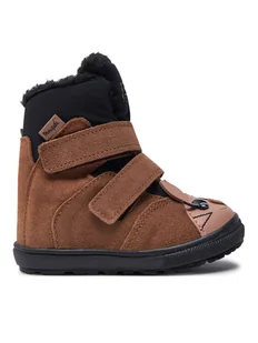 Mrugała Śniegowce MALI 7151/4-34 Brązowy - Buty dla dziewczynek - miniaturka - grafika 1