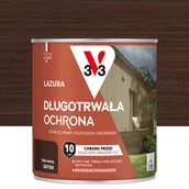 Lakiery do drewna - Lazura 10 lat ochrony Dąb ciemny satynowy 0.75 l V33 - miniaturka - grafika 1