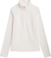 Bluzy damskie - Bluza polarowa damska 4F F031 kremowa 4FAW23UFLEF031 12S-2XL - miniaturka - grafika 1