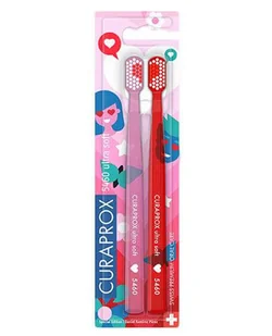 Curaprox Curadent CS 5460 Love szczoteczki do zębów ultra miękkie 2 sztuki |  od 229zł! <p>Curadent</p> - Końcówki do szczoteczek elektrycznych - miniaturka - grafika 1