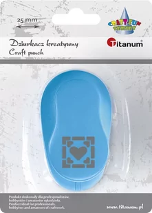 Titanum Dziurkacz z motywem Serce w ramce 25mm - Przybory szkolne - miniaturka - grafika 1