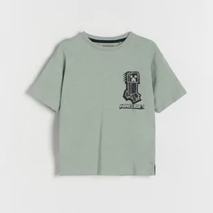 Reserved - T-shirt oversize Minecraft - Zielony - Koszulki dla chłopców - miniaturka - grafika 1