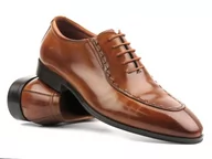 Półbuty męskie - Eleganckie półbuty męskie, brogsy, oksfordy Brooman T127-353-A06, brązowe - miniaturka - grafika 1