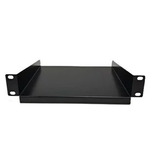Półka rack 10'' 1u 200mm, netrack, czarna 110-100-200-002 - Akcesoria do szaf serwerowych - miniaturka - grafika 1