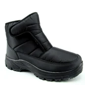Buty zimowe męskie - NEWS 22MN26-5010 Śniegowce męskie zimowe buty ocieplane czarne - miniaturka - grafika 1