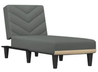 Szezlongi - Ciemnoszary szezlong z funkcją spania S1-E45 - miniaturka - grafika 1