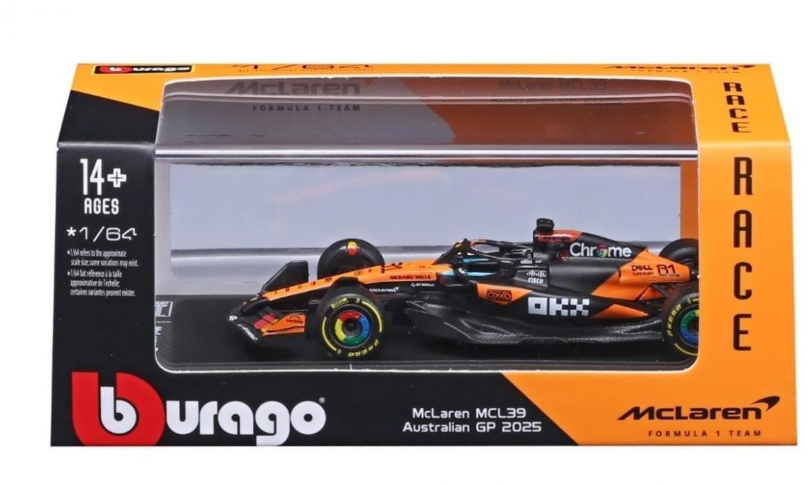 Bburago BBU 1:64 Formula McLaren MCL39 O.Piastri 58007P